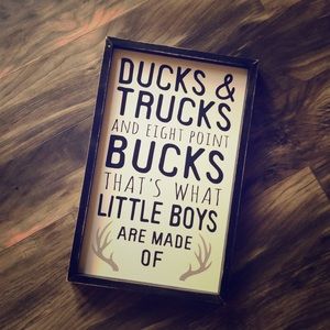 Sign for boys room